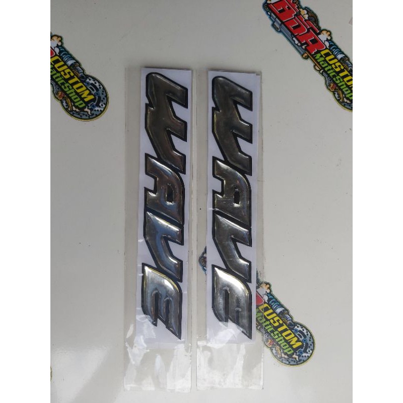 

stiker wave timbul bahan karet rubber
