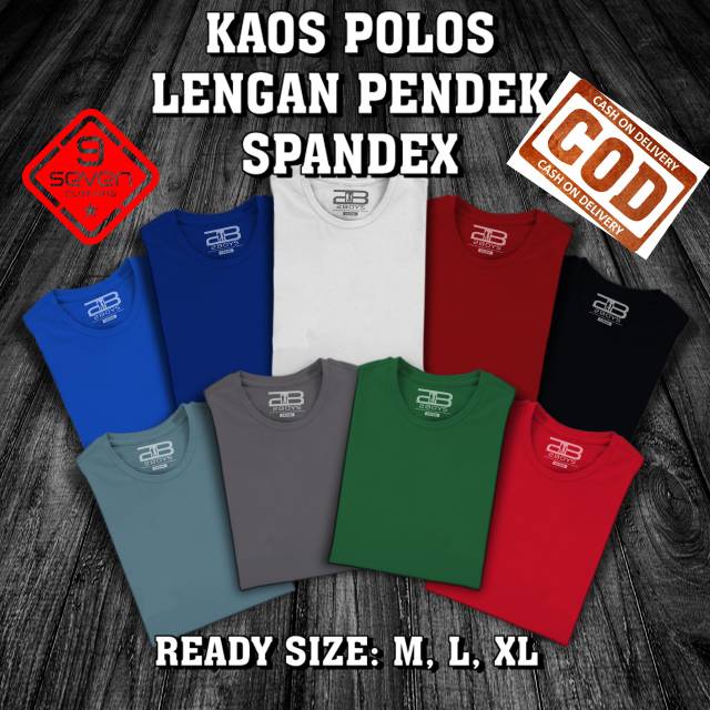 Kaos polos spandex kualitas terbaik dikelasnya / T-shirt o-neck / baju kaos polos premium