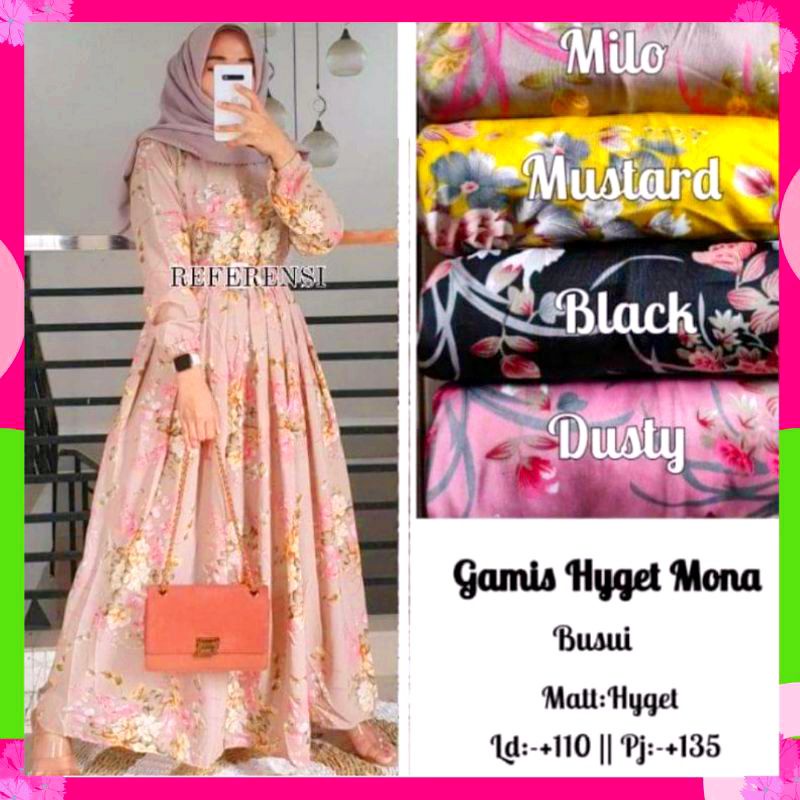 GAMIS HYGET JUMBO BUSUI / Gamis Hyget Wanita Busui Murah Harian Terbaru Hyget Mayung