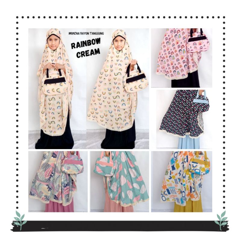 MUKENA RAYON ANAK TANGGUNG / MUKENA RAYON PREMIUM ANAK / MUKENA ANAK SD