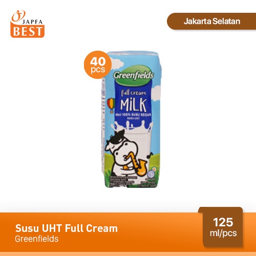 

Ee5F10 Susu Greenfields Uht Full Cream 125 Ml - Isi 40 Pcs 6Gddv