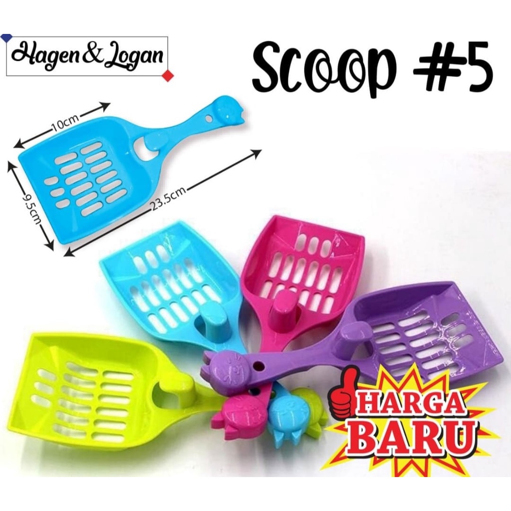 Serokan #5 Serok Skop Scoop Pasir Pup Cat Litter Anjing Kucing Hewan