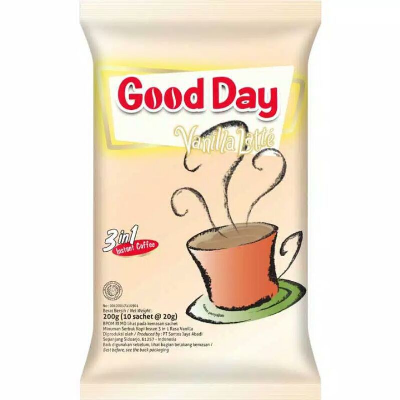 

Good Day Vanilla Latte 200g isi 10 Sachet