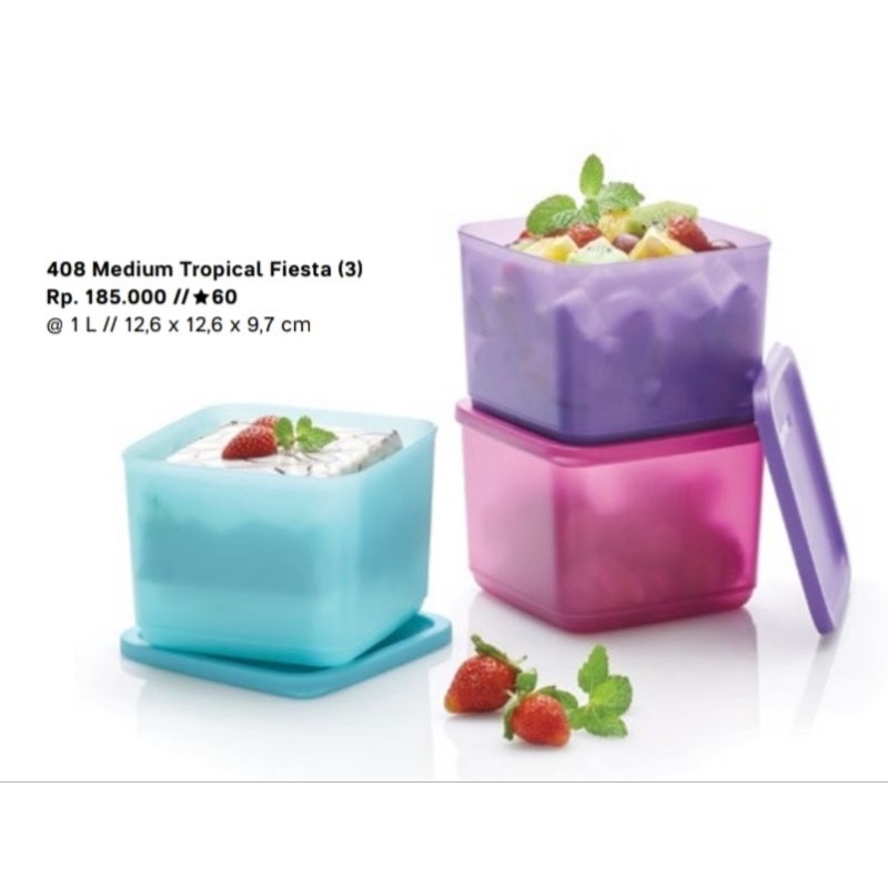 medium square round tupperware