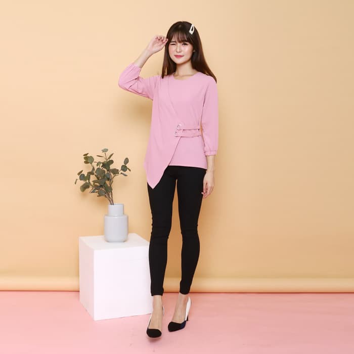 Chamele Atasan Blouse Wanita Symetry Bahan Moscrepe Premium 2151