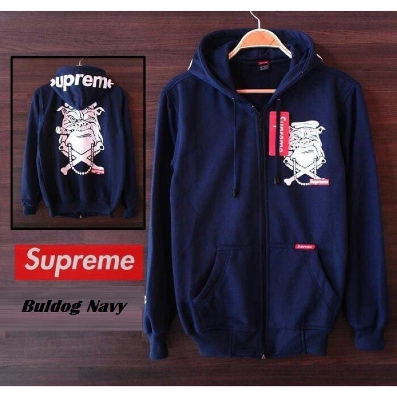 Jaket Sweater Bulldog Supreme