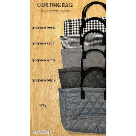 Mr.quilting bag monocrom series