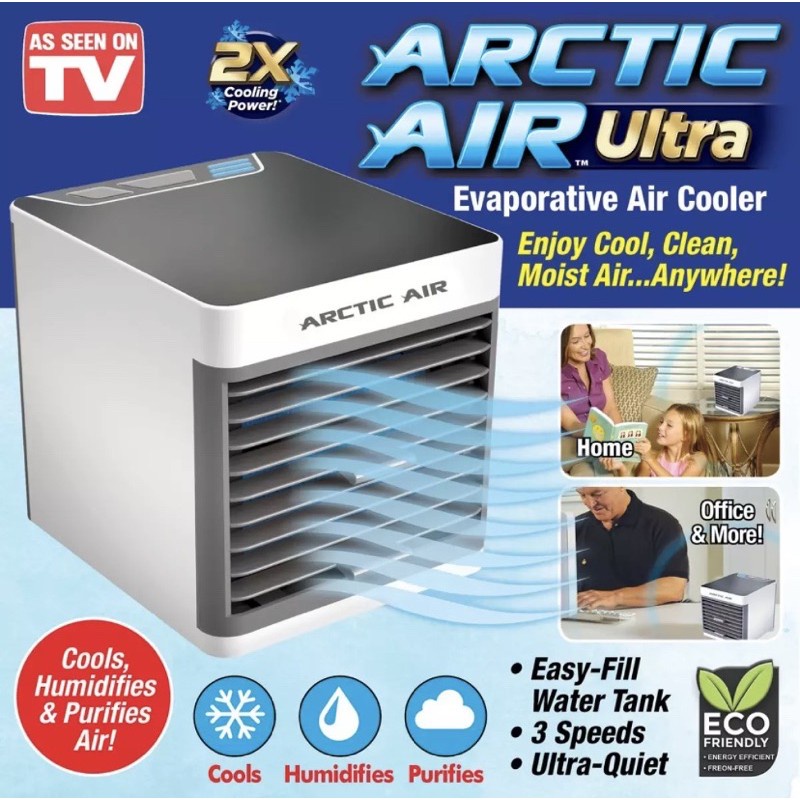 AC Mini AC Portable USB ORIGINAL import Arctic Air Ultra 2X Cooling Power Air Cooler AC Portabel pendingin ruangan