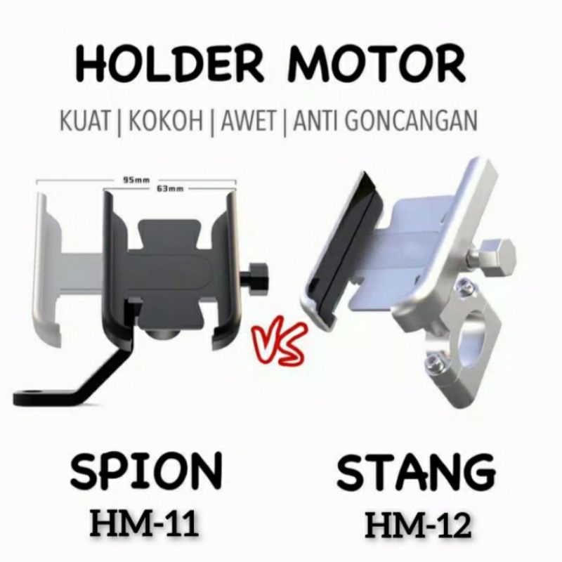 Phone holder hp motor handphone spion stang sepeda