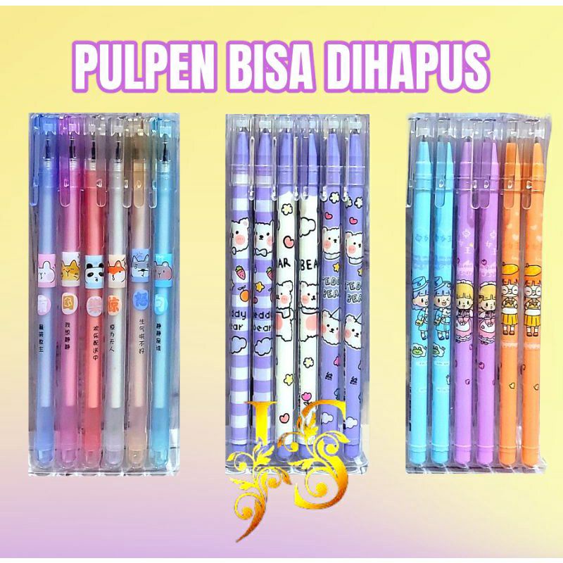 

ERASABLE PEN PULPEN HAPUS ISI 6 PCS
