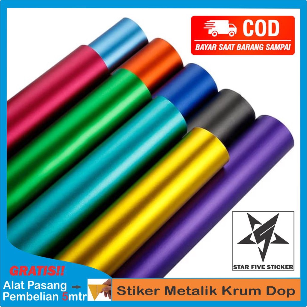 Sticker Scotlite Metalic Doff Stiker Skotlet Metalik Dof