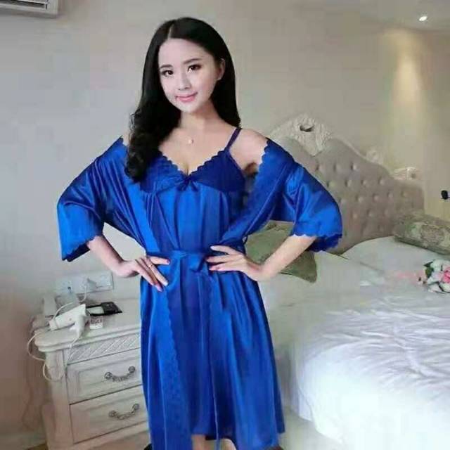 SET KIMONO FRENCY BJ9 / BAJU TIDUR / SETELAN KIMONO TIDUR / TERMURAH