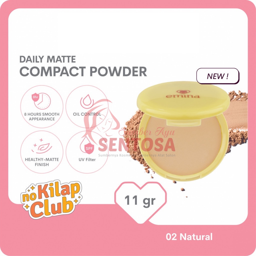 EMINA DAILY MATTE COMPACT POWDER 11GR