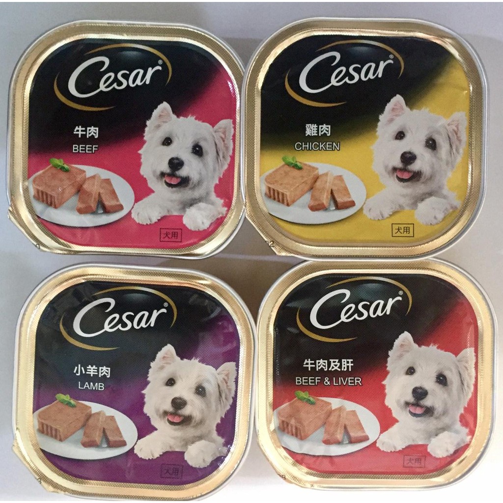 Dogfood Cesar Tray 100gr MAKANAN KORNET ANJING CEMILAN ANJING