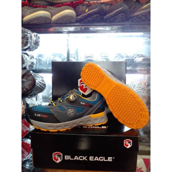 safety shoes black eagle fastrex/boa original