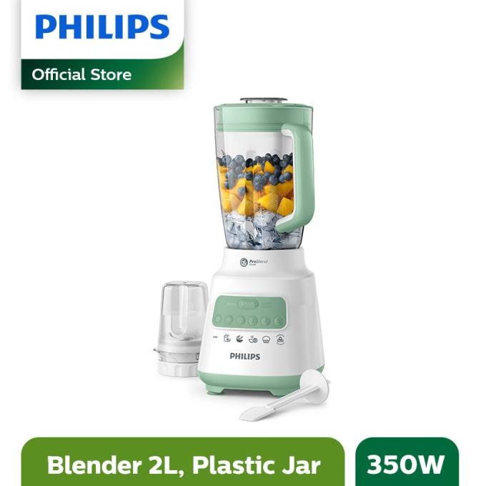 Philips Blender 5000 Series Plastik 2L HR2221/30 - Hijau -Alat Dapur