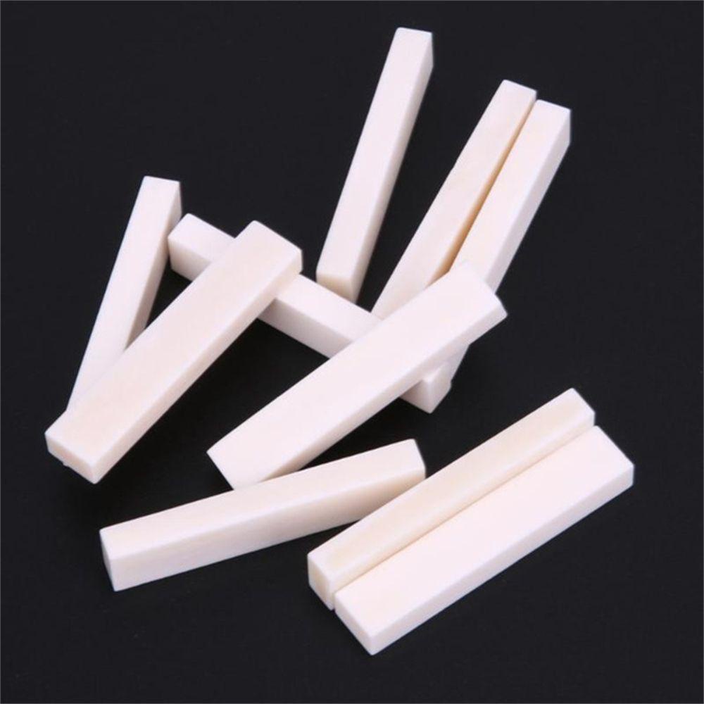 Lanfy Blank Bone Nut 3Pcs/Set Aksesoris Gitar Gitar Bass Gitar Elektrik Tulang Kosong Nyata