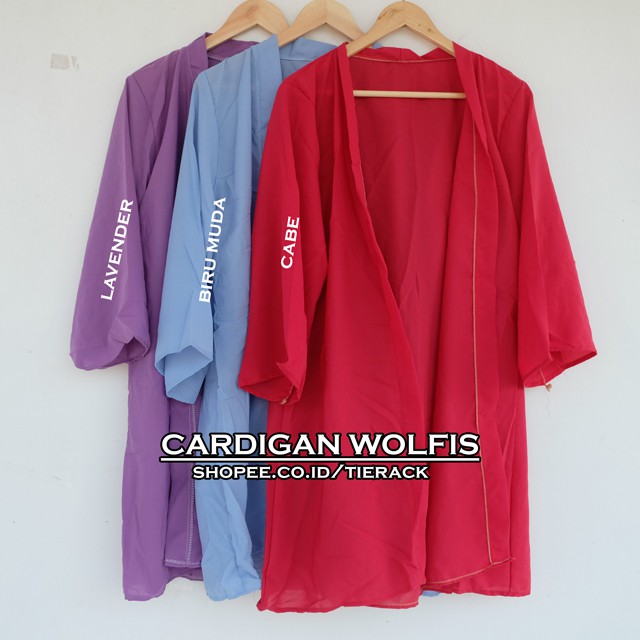 LONG CARDIGAN WOLFIS PREMIUM (cardi / cardy woolpeach)-4
