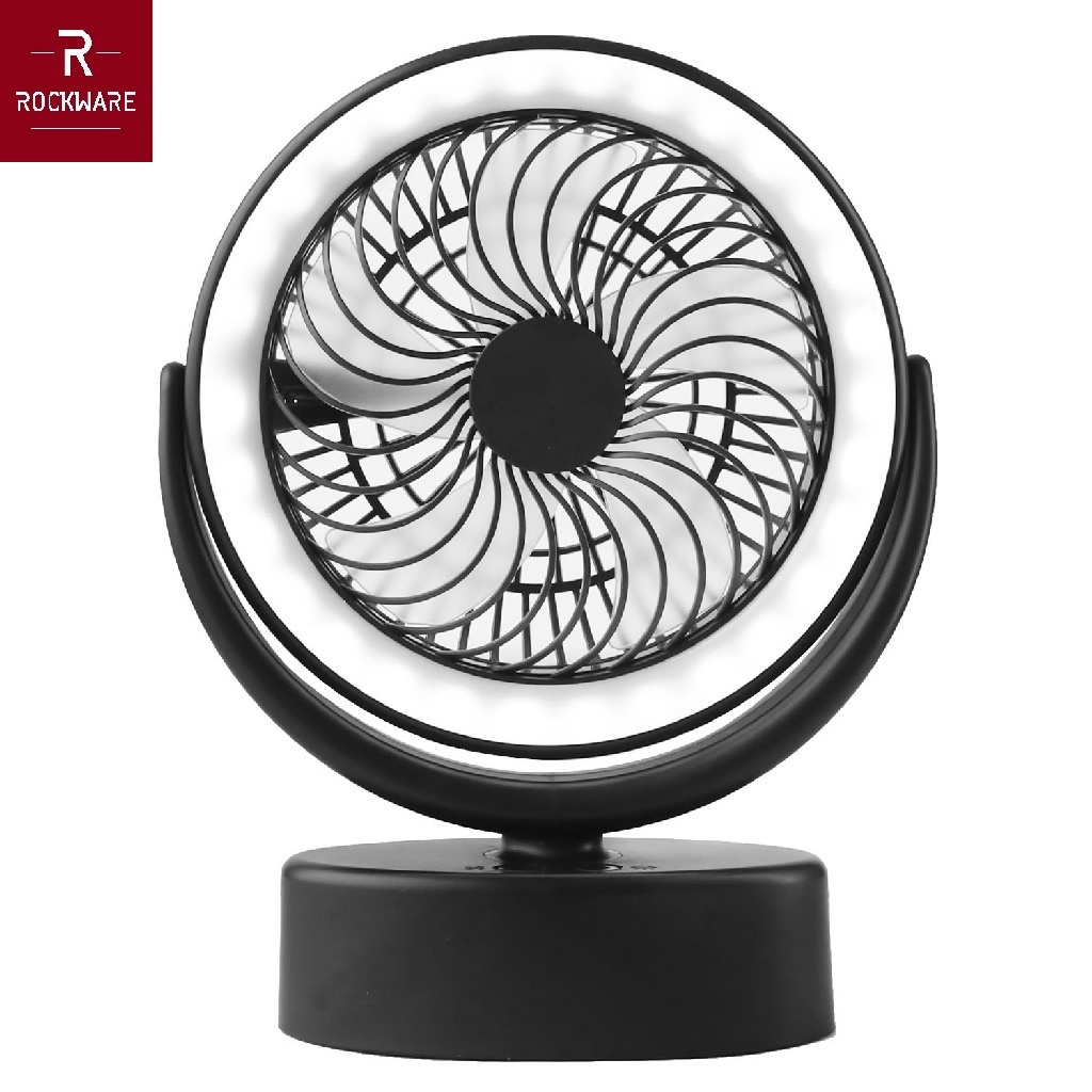 ROCKWARE AST-5590 - 2 in 1 LED Light Camping Fan - Kipas dan Lampu LED