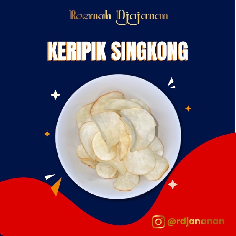 

( ROEMAH DJAJANAN SNACK ) KERIPIK SINGKONG ASIN 200gr