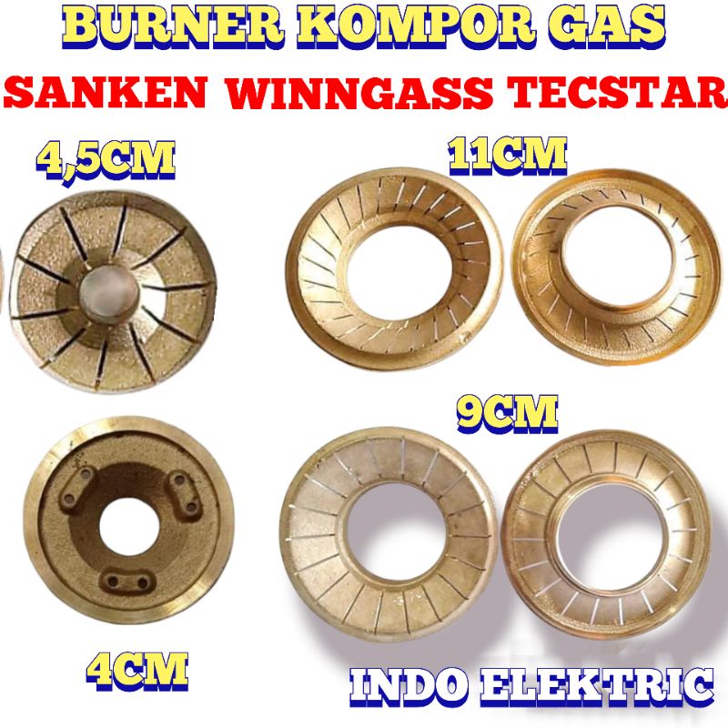 BURNER KUNINGAN KOMPOR GAS SANKEN