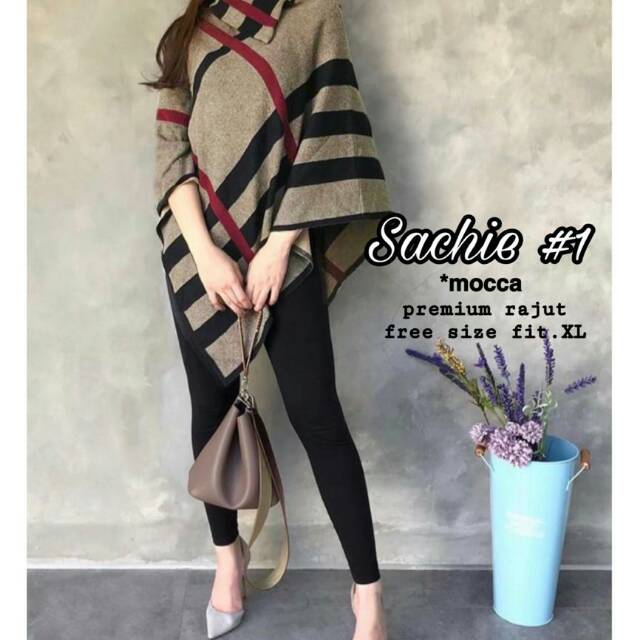 Sachie Ponco By Farzolla Ponco Bahan Rajut Premium /khanzahijab2