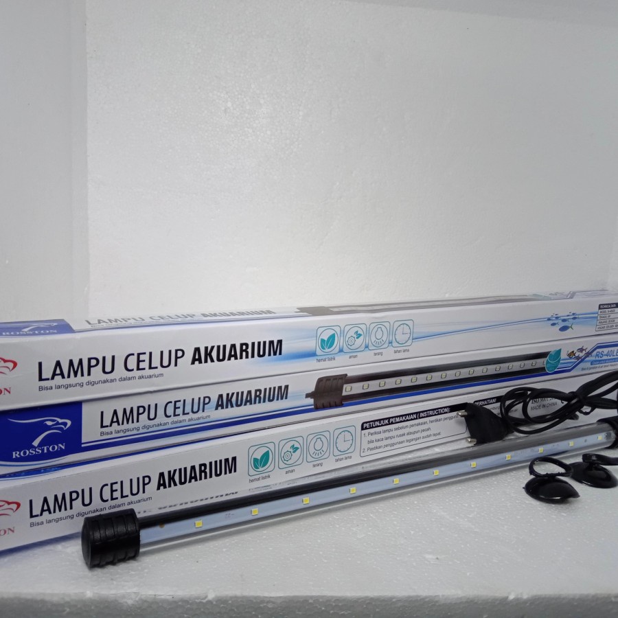 LAMPU LED AQUARIUM CELUP 40CM ROSSTON RS-40LED LAMPU CELUP AKUARIUM