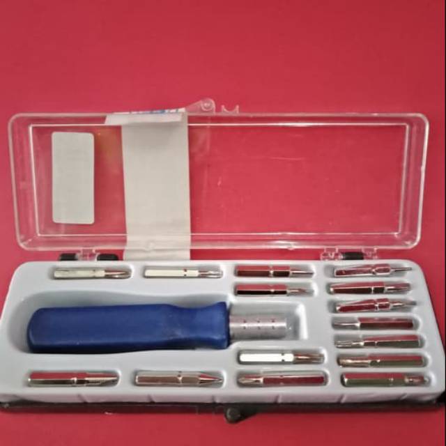 (nvs)Set obeng/Obeng 16 in 1 / Hp / Obeng Motor / Mobil / obeng set / obeng kembang