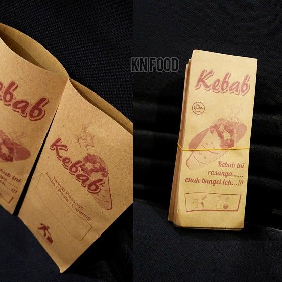 

Hot Sale - Kantong Kebab Kecil 100 pcs - Dus Kebab Coklat Kecil - Kemasan Untuk Kebab isi 100