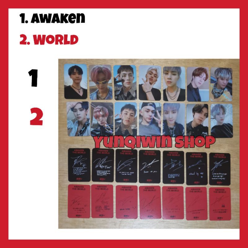 PHOTOCARD WAYV AWAKEN THE WORLD