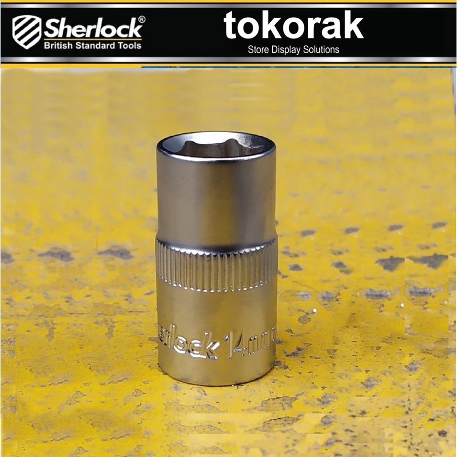 MATA KUNCI SOK 14 MM 1/2 INCH 6 PT SHERLOCK - MATA SHOCK