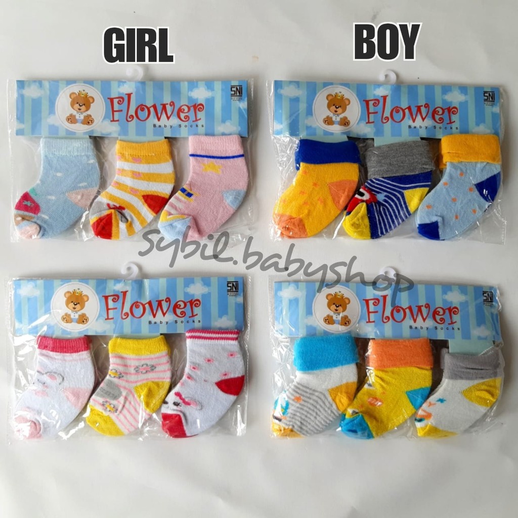 3 Pasang Kaos  Kaki  Bayi  Newborn 0 1 Tahun Shopee  Indonesia