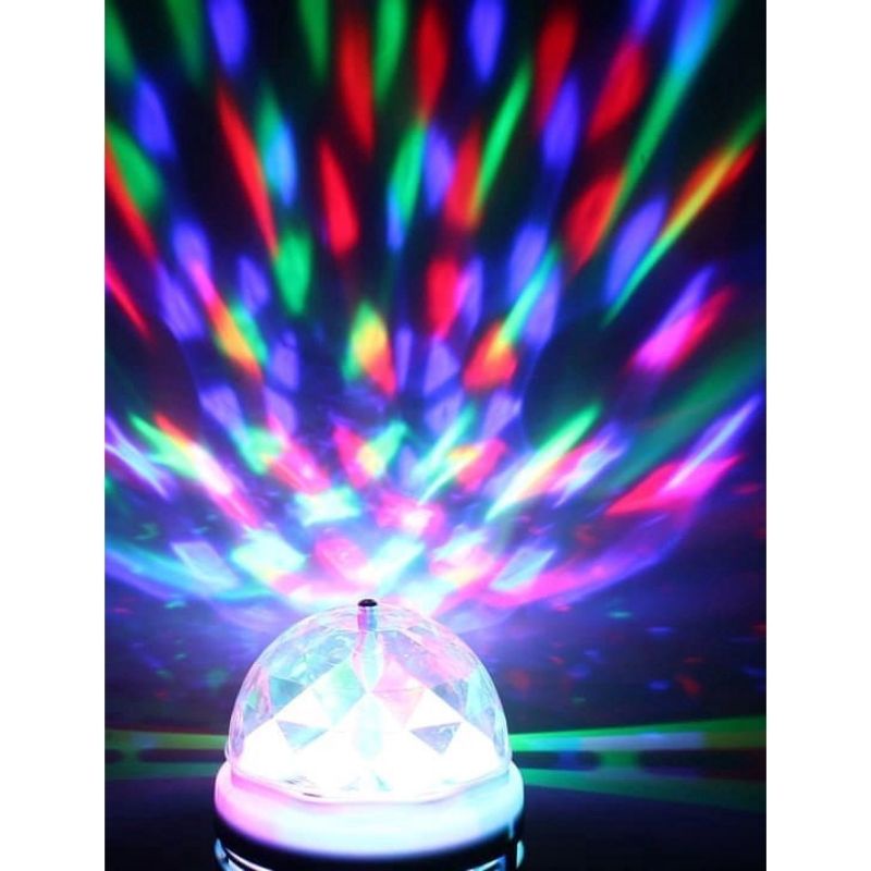 LAMPU DISCO LED Fitting tumblr mini otomatis disko warna warni RGB