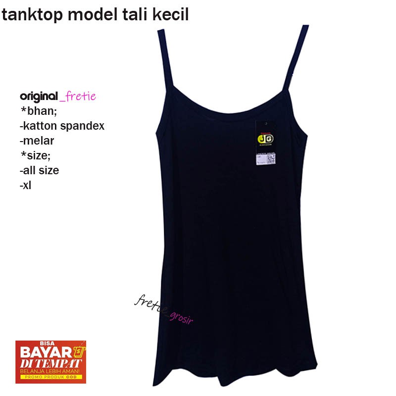 tank top 3 Pcs dalaman wanita TANK TOP tali kecil model korea XL&amp; allsize (SML) tangtop modis tali ke