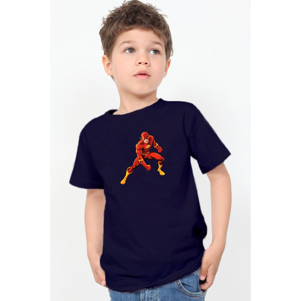 YOURSTYLE1119 - KAOS FLASH / KAOS ANAK FLASH / SUPER HERO / CNY /KAOS ANAK KATUN 24S