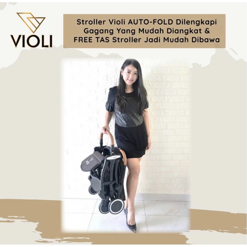 VIOLI Auto Fold Stroller/kereta dorong bayi