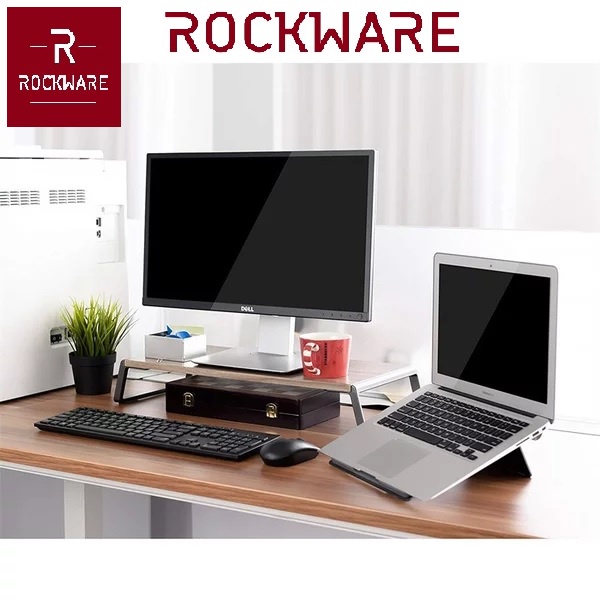 ROCKWARE RW-MSO01 - Desktop Monitor Stand Riser Organizer