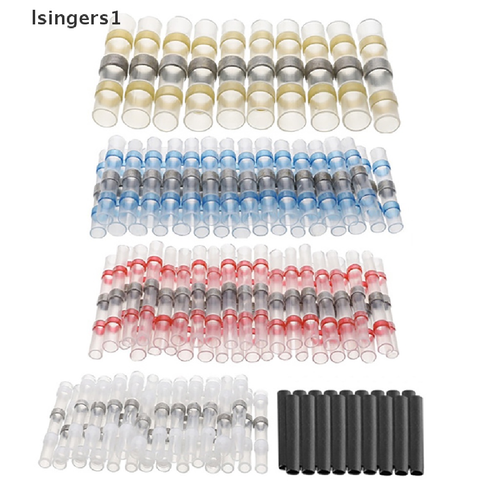 [lsingers1] 800Pcs Solder Seal Wire Connectors Kit Heat Shrink Butt Electrical Wire Terminal Boutique