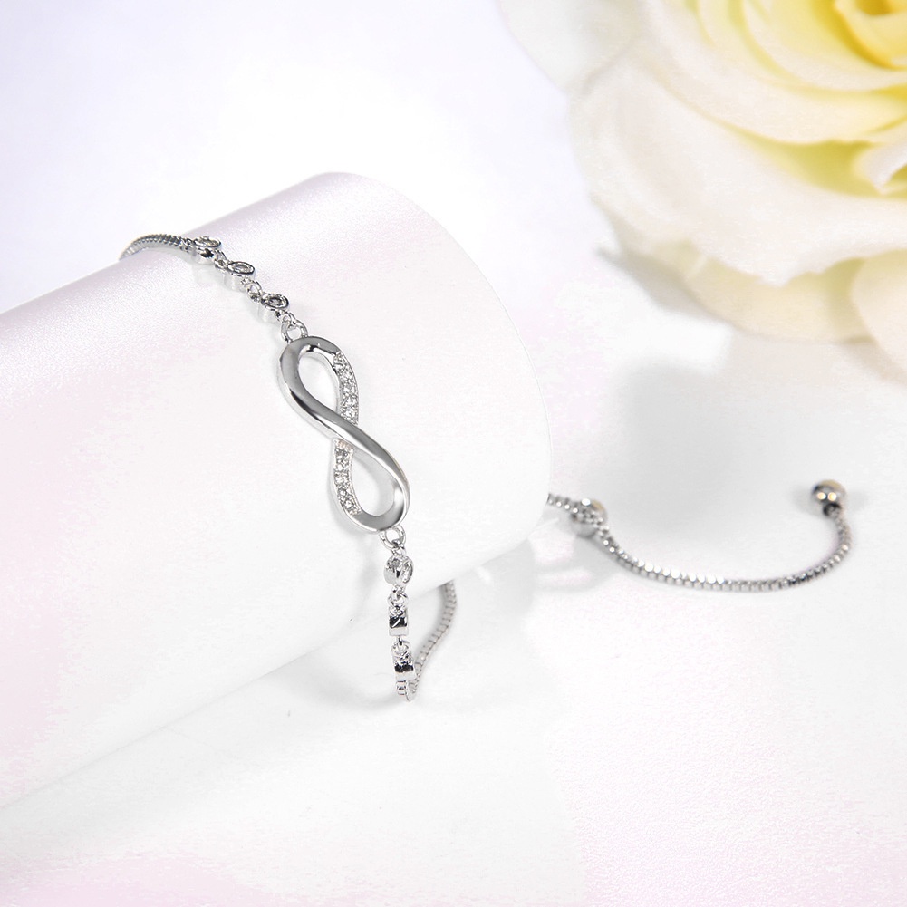 Perhiasan Gelang Wanita Adjustable Hias Berlian Warna Permen Gaya Korea