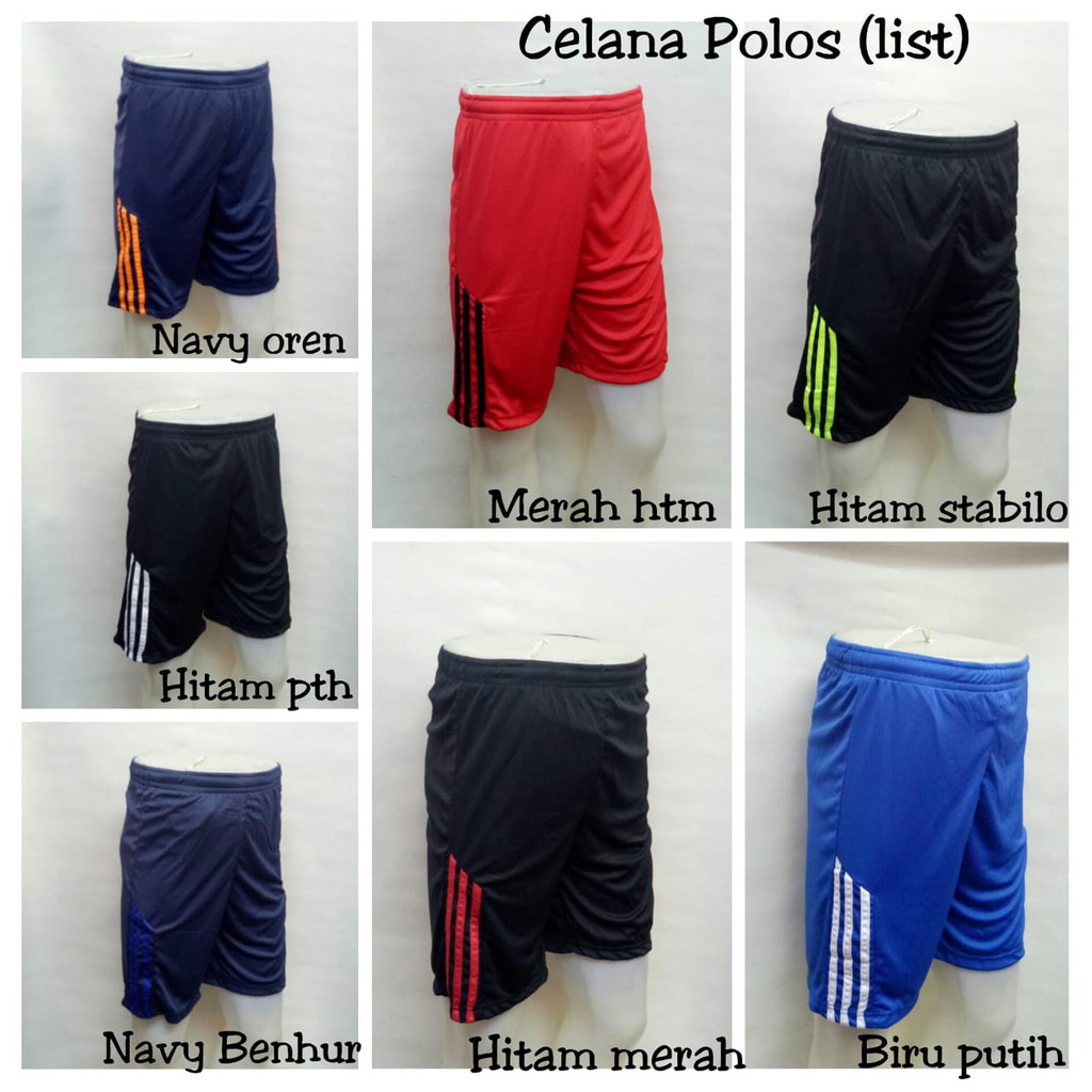 Celana polos cowo /celana pendek / celana kolor cowo / celana santai untuk cowo / celana bola pendek