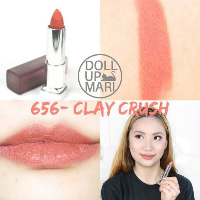Preloved Maybelline Color Sensational Lipstick The Creamy Mattes Matte Clay Crush 656