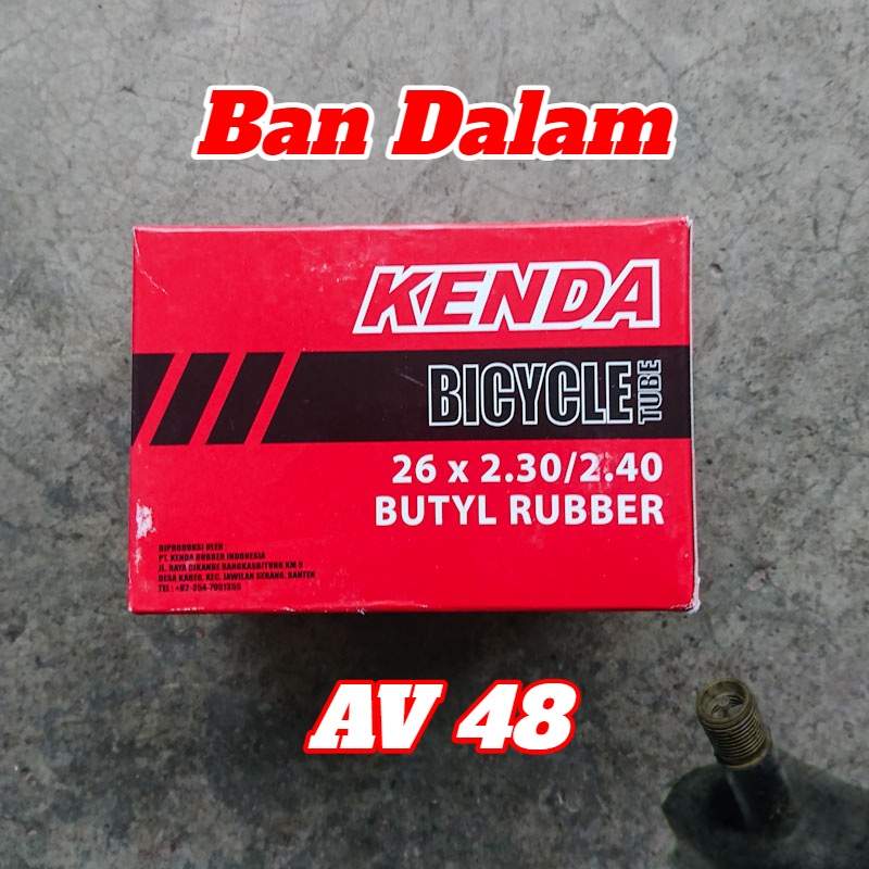 Ban Dalam Sepeda MTB Kenda 26 x 2.30/2.40 AV Schrader Pentil Motor