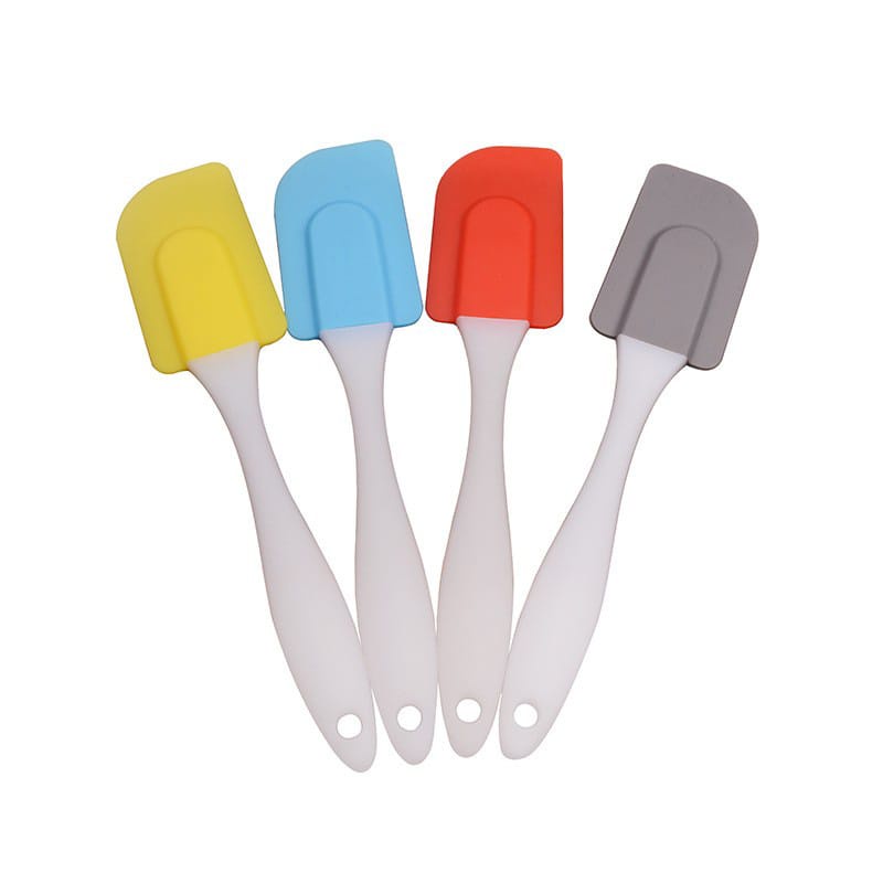 (VCM) Spatula Kue Silicon Gagang Bening/Spatula Silicon Scraper Baking Cake