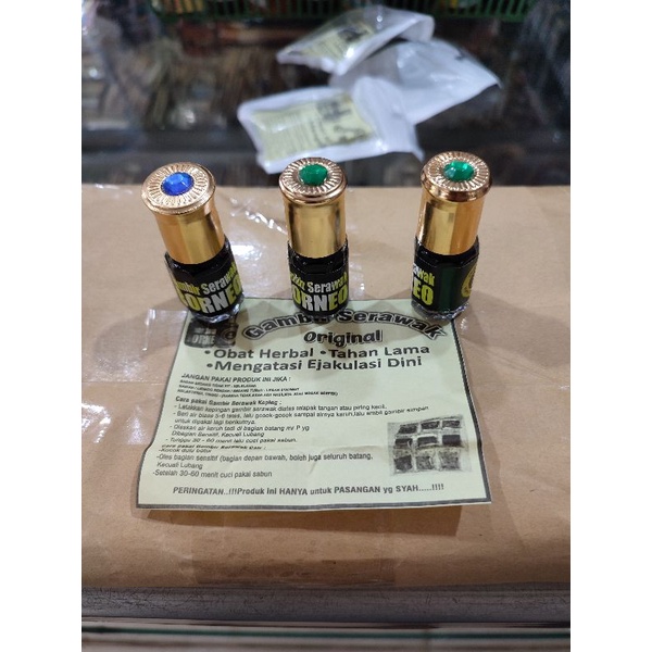 GAMBIR SERAWAK BORNEO STIKER HIJAU 100% ORI