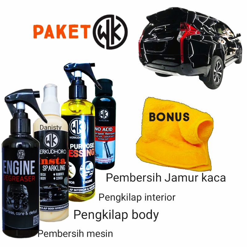 mobil/Paket/pengkilap/pembersih/interior/exterior/mika lampu/kain micro