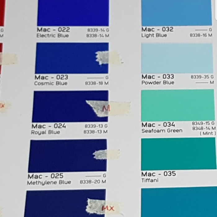 Sticker Mactac Blue 123cm (alt Oracal Murah)