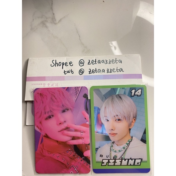 trading card tc A ver glimo jeno, jisung selca concept