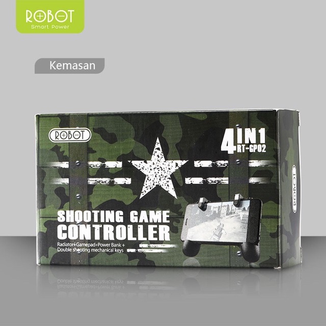 ROBOT RT-GP02 Shooting Game Controller - Garansi Resmi 1 Tahun - Black