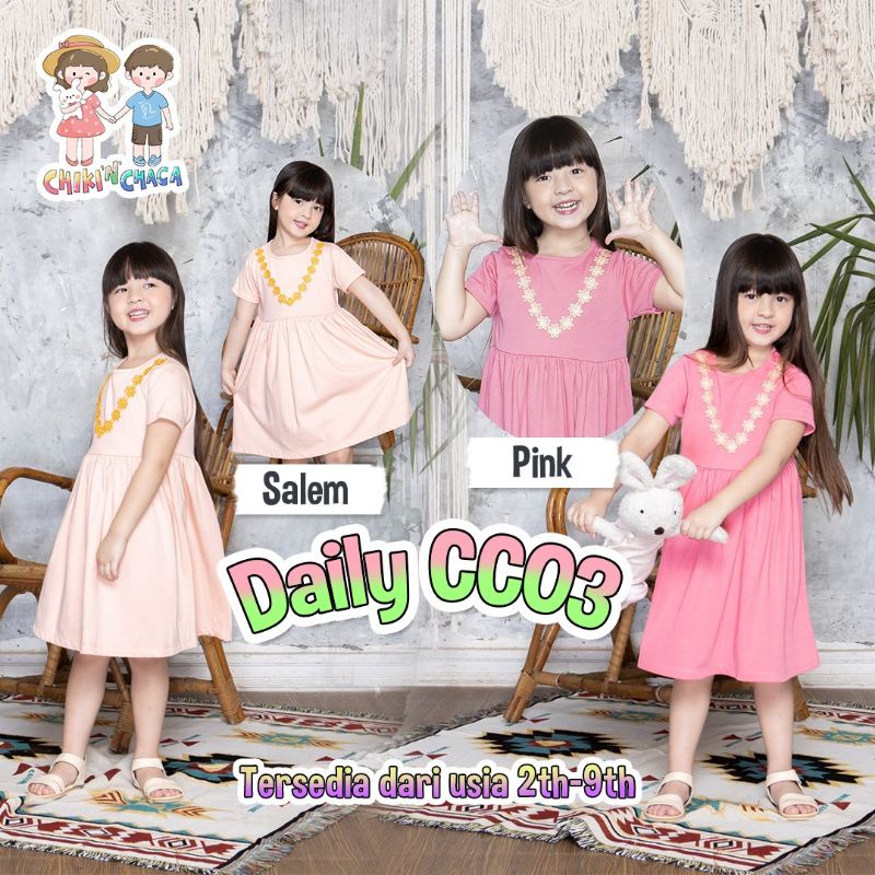 Baju daster harian anak chiki n chaca cc03 | daily ware
