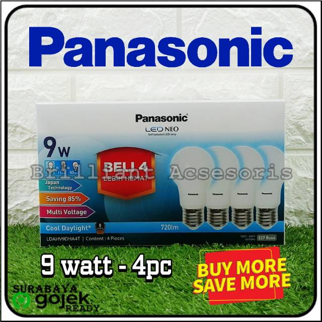 Lampu Rumah LED NEO PANASONIC White - Isi 4pc - Hemat Listrik dan Harga